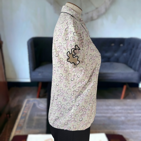 Vintage 1990's Tagents Button Down Blouse - Picture 4 of 11